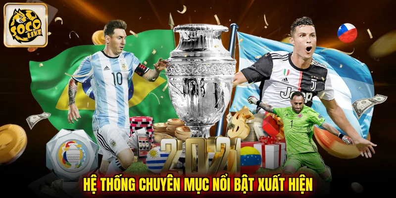 Hệ thống chuyên mục nổi bật xuất hiện